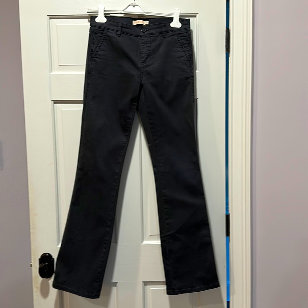Tory Burch Boot Cut Jeans in Dark Gray Denim